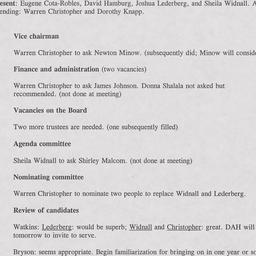 Nominating Committee