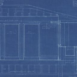 Section through living room