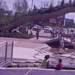 Visitors in and near small ...