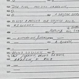 Eastern questionnaire, answ...