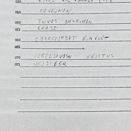 Eastern questionnaire, answ...
