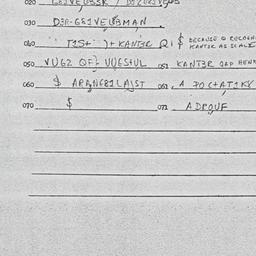 Eastern questionnaire, answ...
