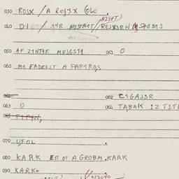 Eastern questionnaire, answ...
