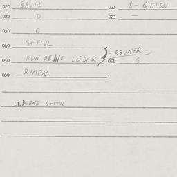 Eastern questionnaire, answ...