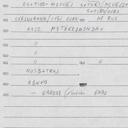 Eastern questionnaire, answ...
