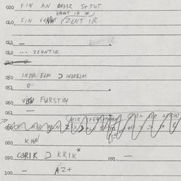 Eastern questionnaire, answ...