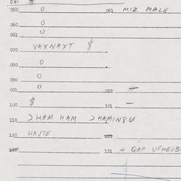 Eastern questionnaire, answ...