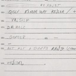 Eastern questionnaire, answ...