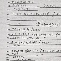 Eastern questionnaire, answ...