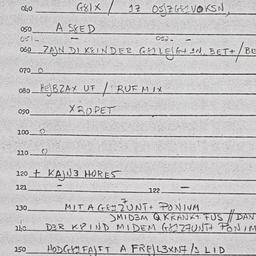 Eastern questionnaire, answ...