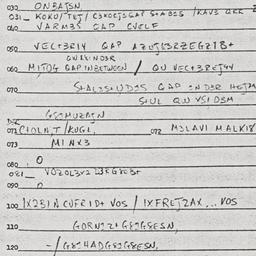 Eastern questionnaire, answ...