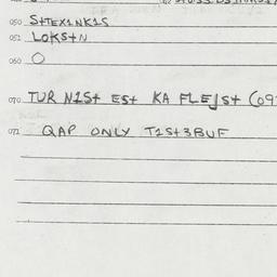 Eastern questionnaire, answ...