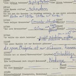 Western questionnaire, answ...
