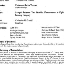 Minutes, 2003-05-01. Law an...