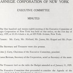 Executive Committee Meeting