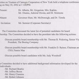 Committee on Trustee Meetings