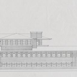 Exterior elevation, snowfla...