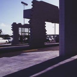 Exterior view, detail of la...
