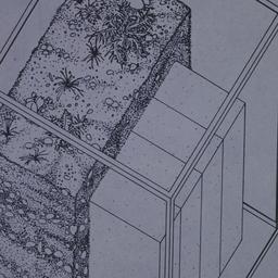 Axonometric drawing of dirt...