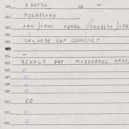 Eastern questionnaire, answ...