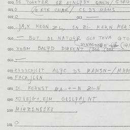 Eastern questionnaire, answ...