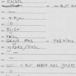 Eastern questionnaire, answ...