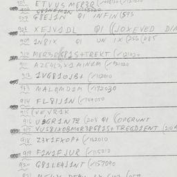 Eastern questionnaire, answ...