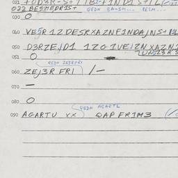 Eastern questionnaire, answ...