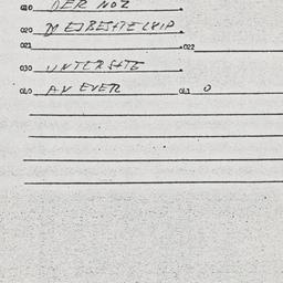 Eastern questionnaire, answ...