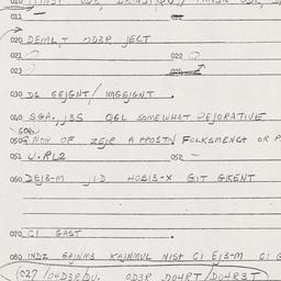Eastern questionnaire, answ...