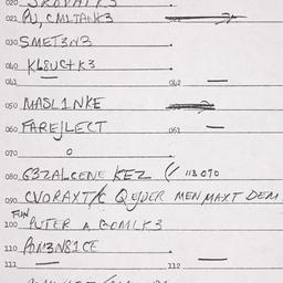 Eastern questionnaire, answ...