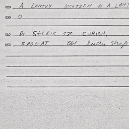 Eastern questionnaire, answ...