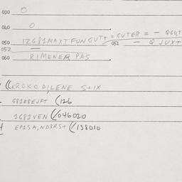 Eastern questionnaire, answ...