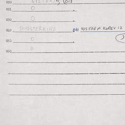 Eastern questionnaire, answ...