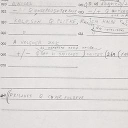 Eastern questionnaire, answ...