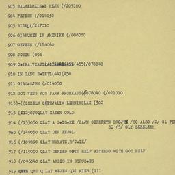 Eastern questionnaire, answ...