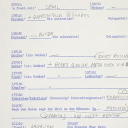 Western questionnaire, answ...