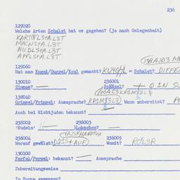 Western questionnaire, answ...