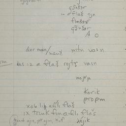 Eastern questionnaire, blue...