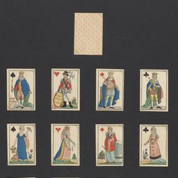 Playing cards with elegant ...