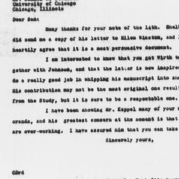 Letter from Charles Dollard...