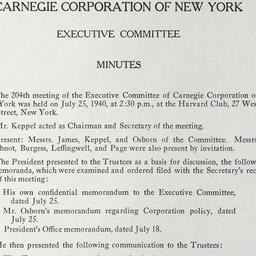 Executive Committee Meeting