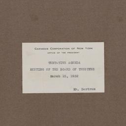 Board Meeting, 3/15/1932