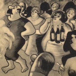 Mural by Hoff at Café Society