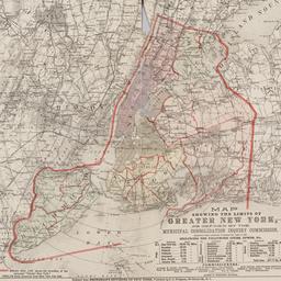 Map showing the limits of g...