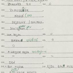 Eastern questionnaire, answ...
