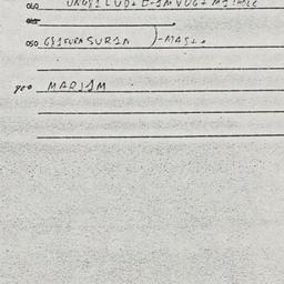 Eastern questionnaire, answ...