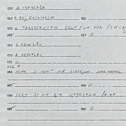 Eastern questionnaire, answ...