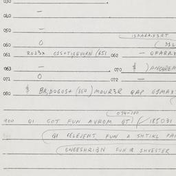 Eastern questionnaire, answ...