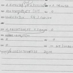 Eastern questionnaire, answ...